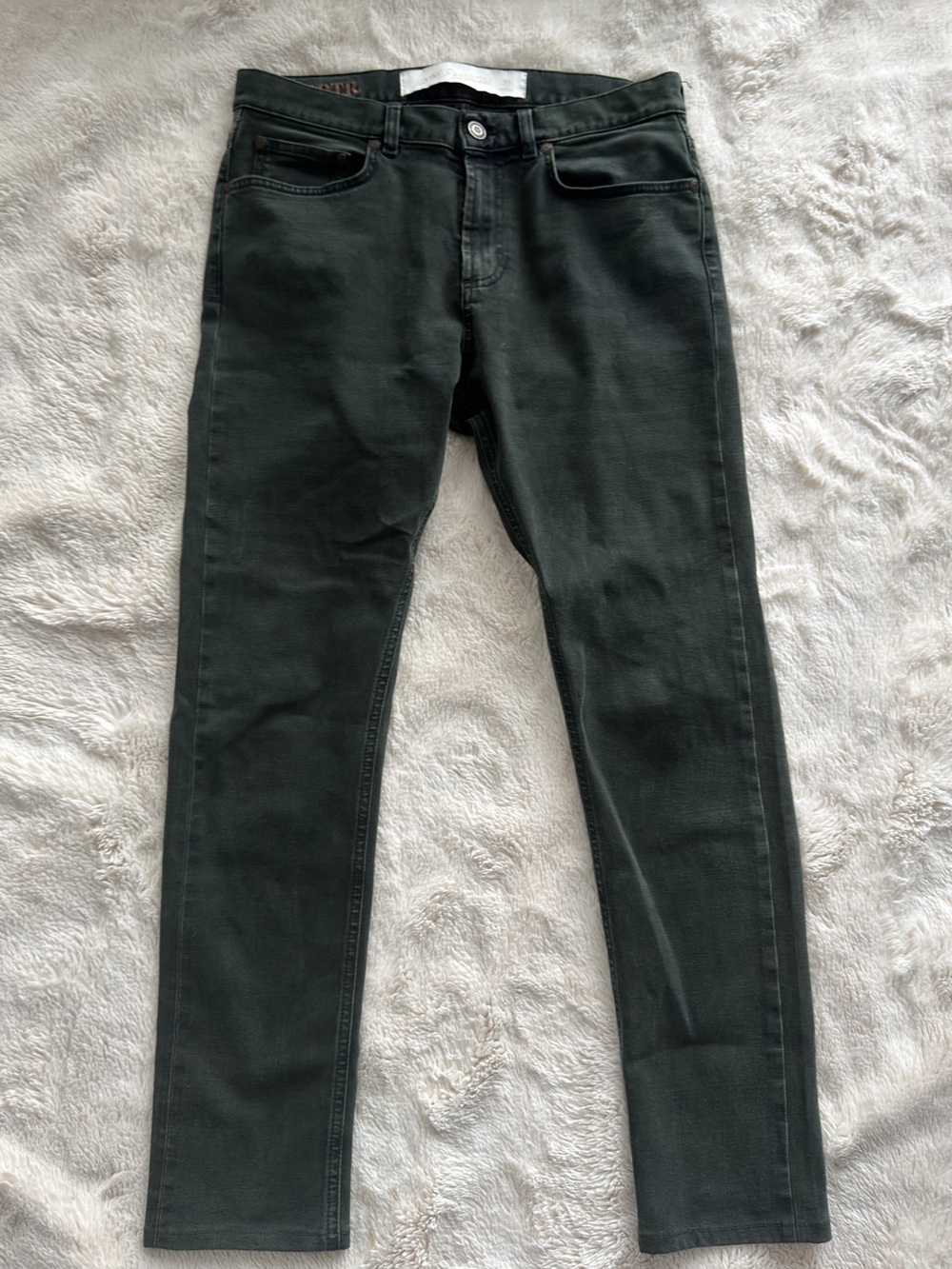 Slim Fit Men’s Jeans in Dark Green